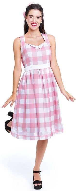 Disfraz de Muñeca Barbie con Vestido Rosa para Mujer Barbie Partilandia